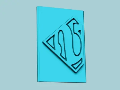 Stamp 76 - Superman - Fondant Decoration Maker Toy 3D print model