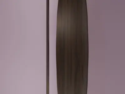 Rigged Longboard Free 3D model