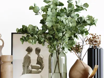 Decorative Set 165 Low-poly 3D model