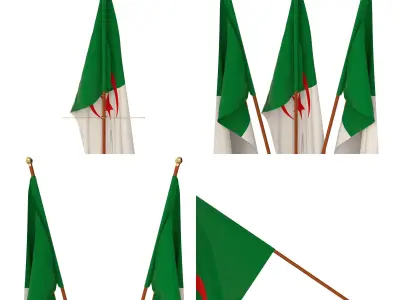 All World Countries Flag Pack 3D model