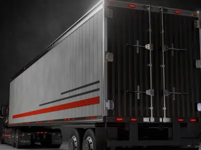 Volvo VNL Rigged 3D model
