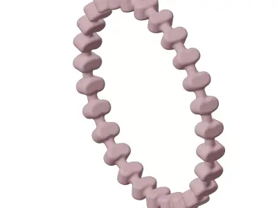 Plastic Glamorous Fancy Bangle 3D model