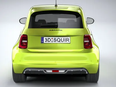 Fiat 500e Abarth 2023 3D model