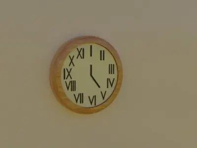 Modern Clock Free 3D model