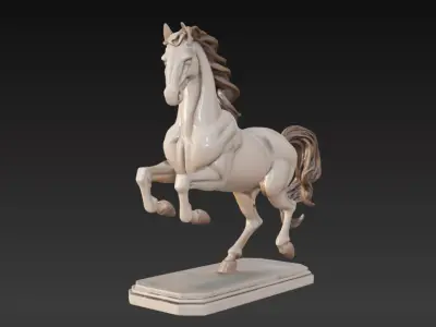 Elegant Horse Figurine  3D print model