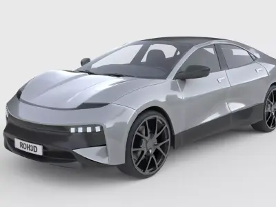 Generic Performance EV Sedan 3D model