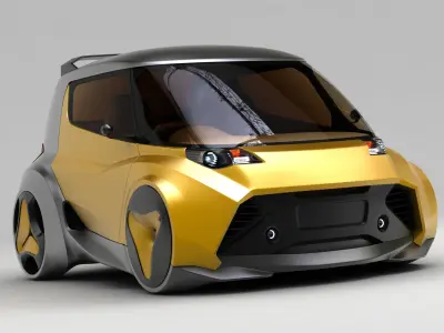 Kancil EV-4 Facelift 3D model