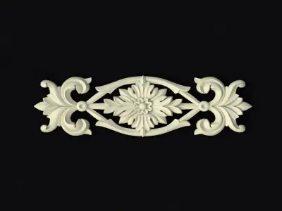 Central decor ornament for furniture 3D model 731