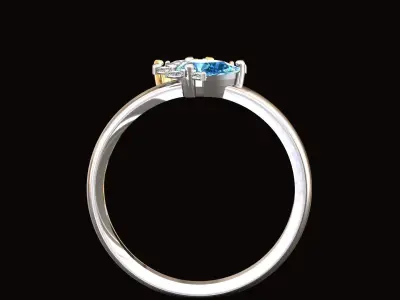 Modern ring 3D print model buy