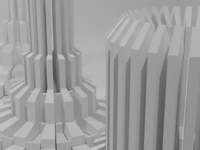 Abstract Geometry Decor V9 3D model 3D model 3D model
