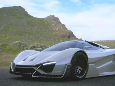 Exterior Studio for Automotive Low-poly 3D model