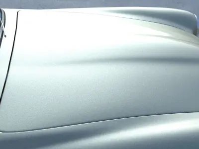 Full w interior Mercedes 190SL Hard Top 3D model