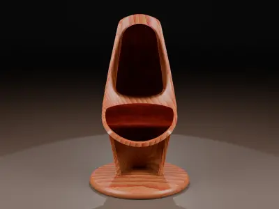 Woodys High Quality Chairs Colletion PBR 006 3D model