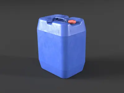 Plastic Water Gallon Low-poly 3D model