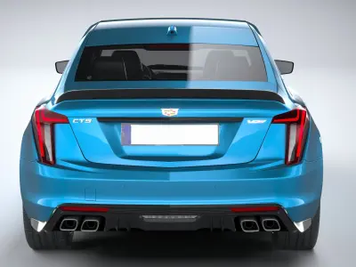 Cadillac CT5-V Blackwing 2022 Realistic Game Ready Rigged Ready  3D model