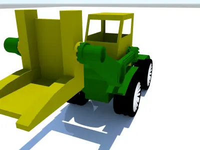 Tractor Toy 3D model