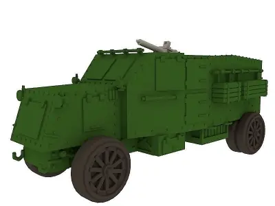 Pierce-Arrow armoured car 1914 3D print model