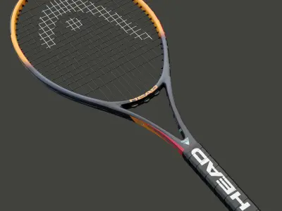 Tennis Racket Head IG Challenge  Low-poly 3D model