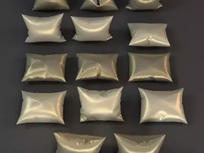 Pillows Collection set of 3D model