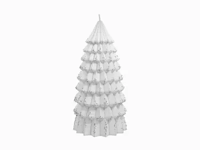 Christmas Tree Candle 3D model