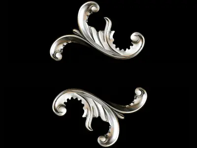 Classic carved 112 3D model