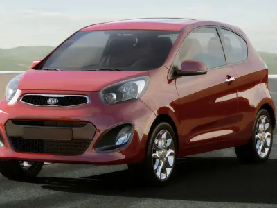 Kia Picanto 2012 3door 3D model