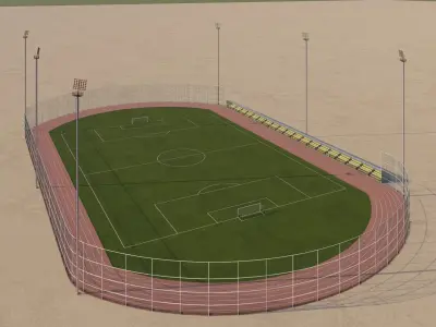 Stadium 3D Model- Football  3D model