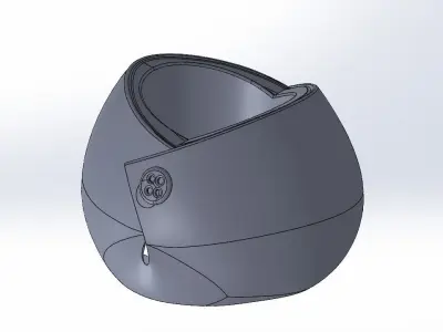 Button shape vase 3D print model