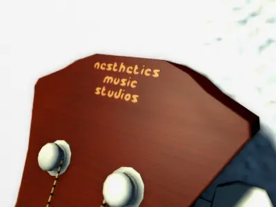 AMS Model Guitar Low-poly 3D model