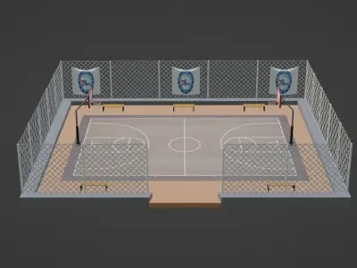 Basketball Stadium - Philadelphia 76ers Low-poly 3D model