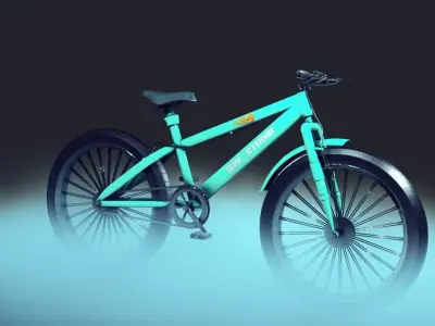 Bicycle with texture 3D model