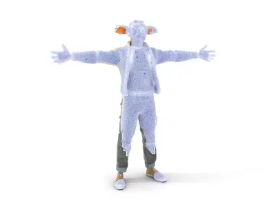 Fantasy Character with Open Arms Model Pack Low-poly 3D model
