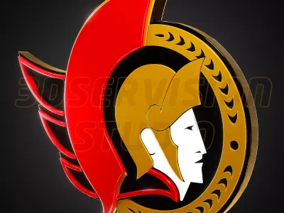 Ottawa Senators logo - Cinematic - 3D print 3D model