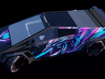 Cybertruck drift 3D model