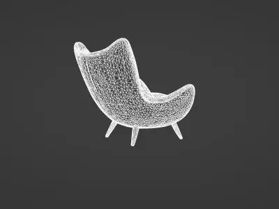 Luxurious Vintage Armchair 3D model