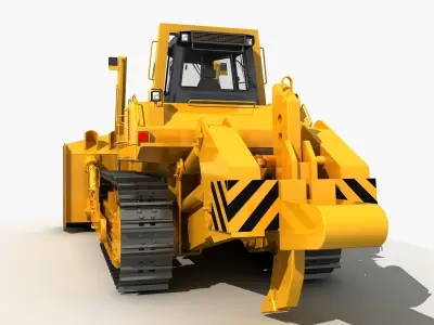 Bulldozer 02  3D model
