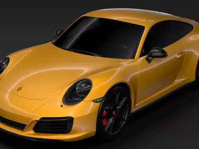 Porsche 911 Carrera T Coupe 991 2018 3D model