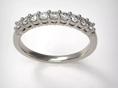 Wedding diamond ring 3D print model