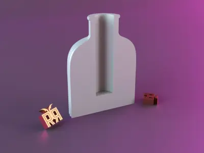 Grooved vase 3D print model