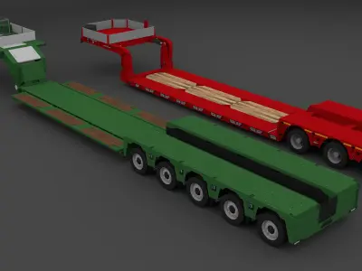 Kassbohrer low loader 3D model