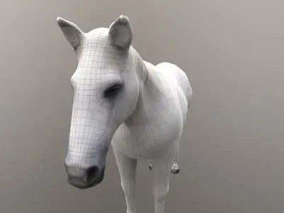 horse lowpoly 3D model