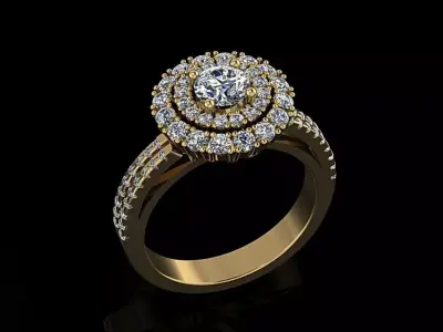 Women Ring 17 3D print model