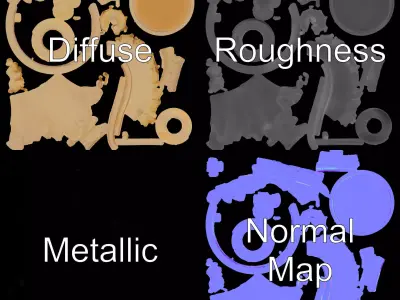 Ivory Chess King model pack Low-poly 3D model