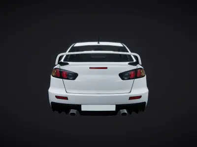 Car Saloon 01 3D model