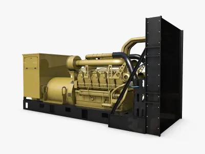 Industrial Generator Model 3D model