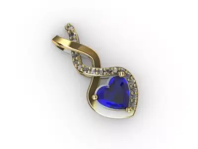 HEART PENDANT 3D print model get