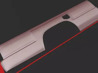 Toyota Hilux truck bed 84-88 3D print model