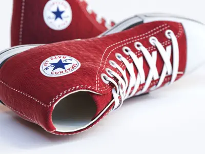 Rubber-soled sports shoes 3D model