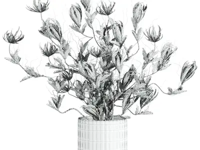 bouquet 3D model 11
