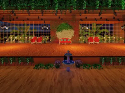 Wedding Stage 3D model